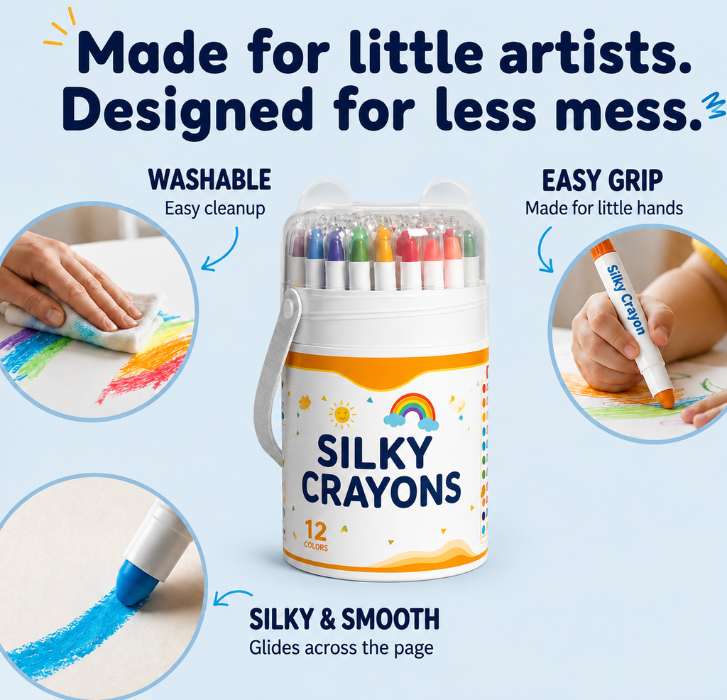 Washable Crayons Oil Pastels
